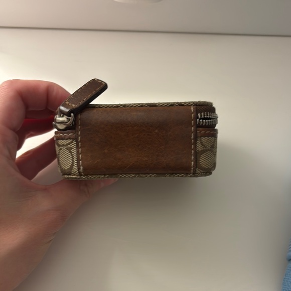 Coach Brown Monogram Coin/Medicine Holder - Picture 3 of 3